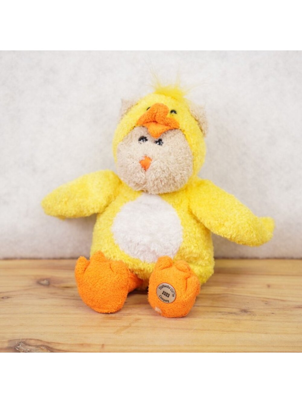 Starbucks 2003 Bearista 25th Edition Bear Collection Plush Toy Yellow Duck